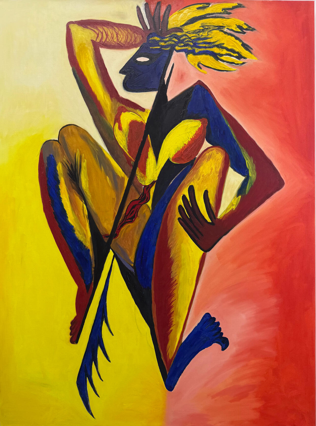 Surreal oil painting by Jerry Khach.