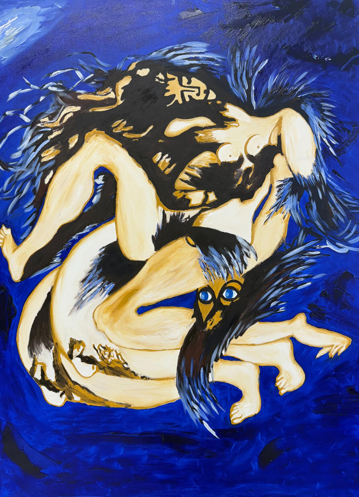 Expressionist oil painting by Jerry Khach.