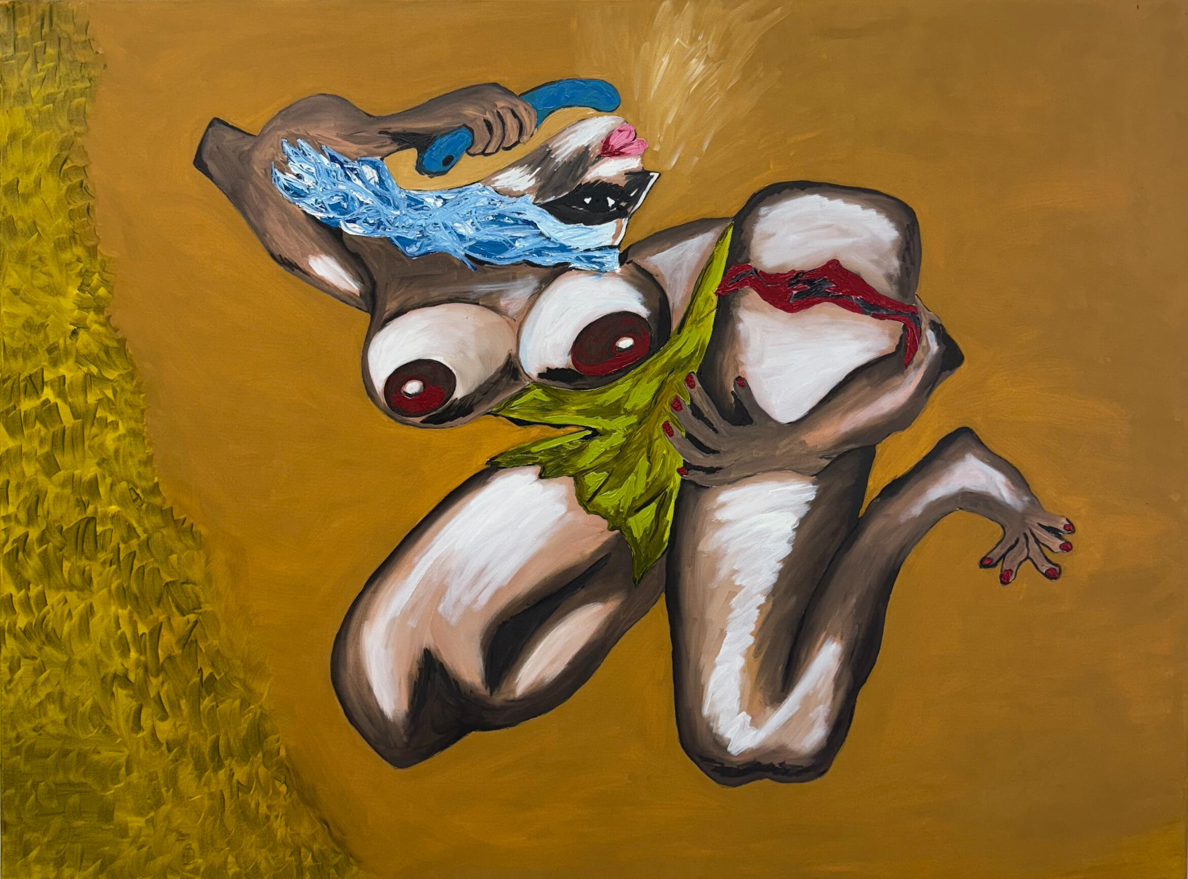 Emotional oil artwork by Jerry Khach