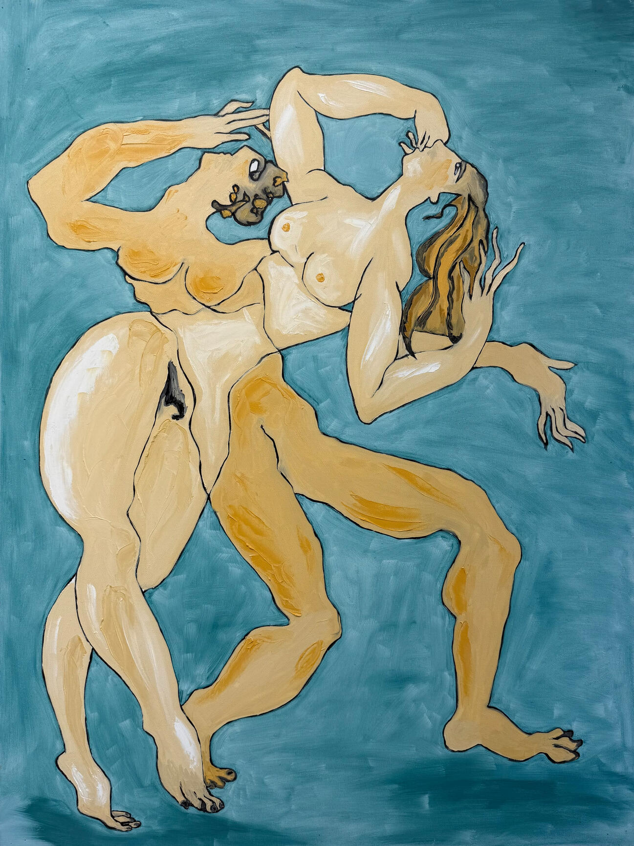 Expressive oil painting by Jerry Khach.