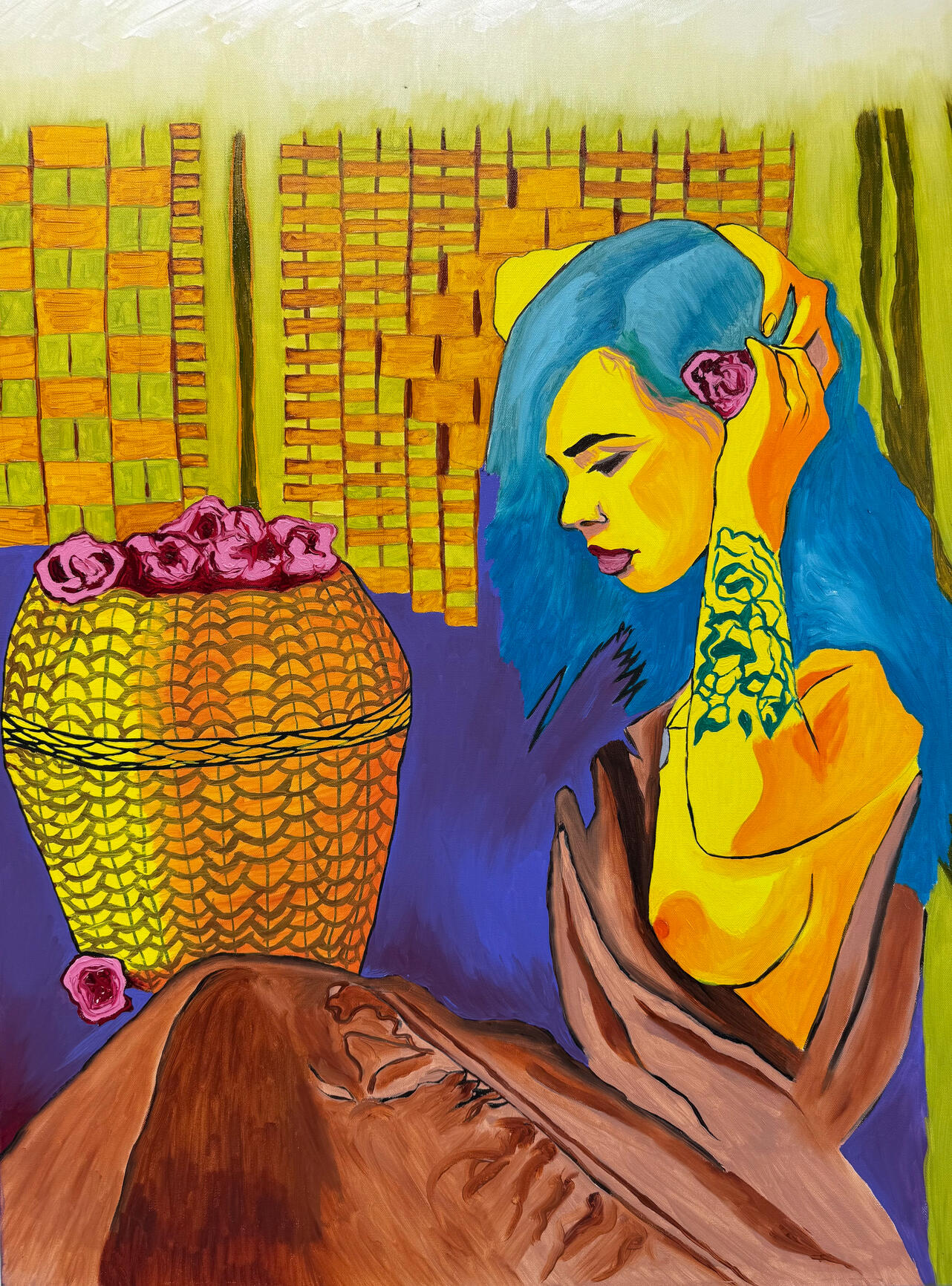 Colorful portrait by Jerry Khach.