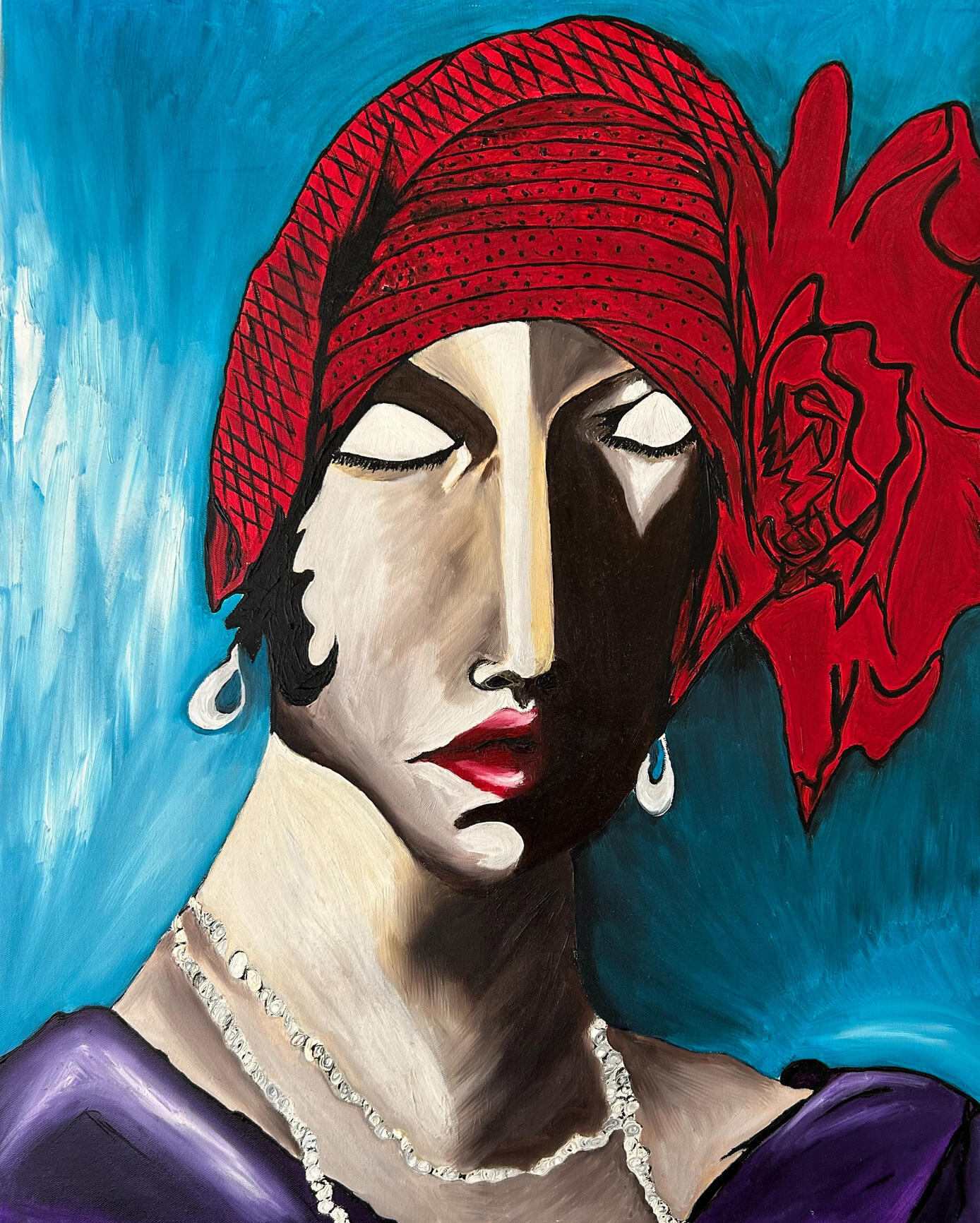 Portrait oil painting by Jerry Khach.