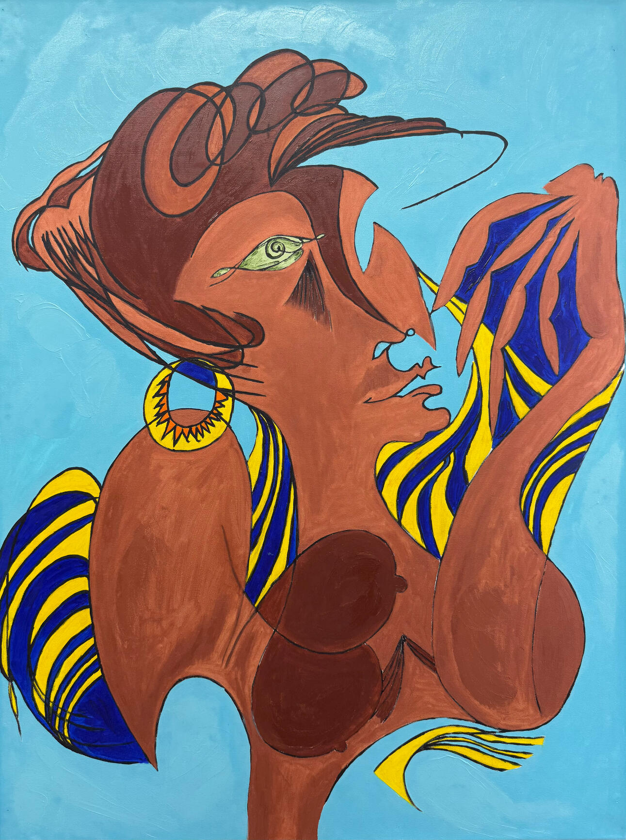 Stylized portrait by Jerry Khach.